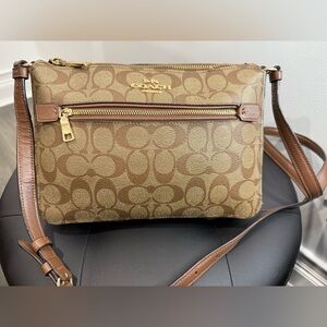 Coach Signature Tan Crossbody Bag